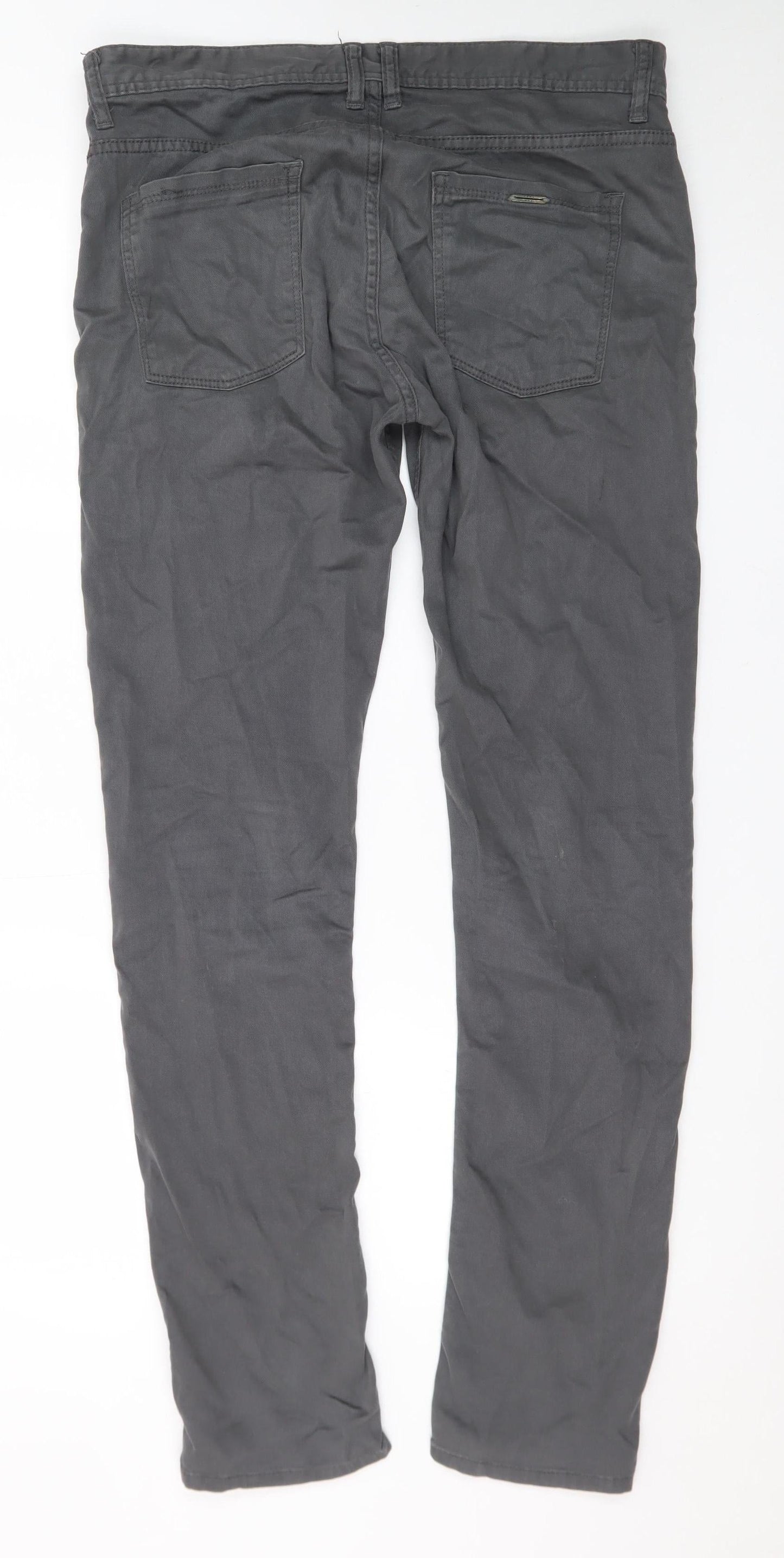 Zara Man Grey Slim Fit Jeans Mens 32in Waist Straight Leg