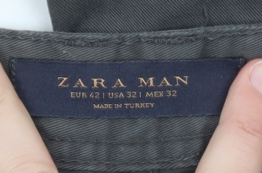 Zara Man Grey Slim Fit Jeans Mens 32in Waist Straight Leg