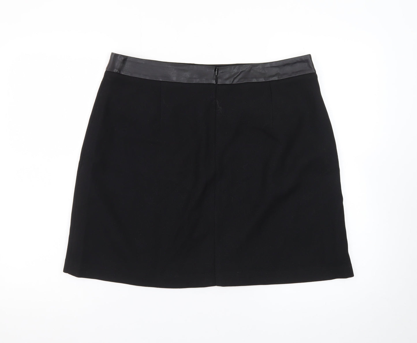 Oasis Women’s Black Size 16 Pencil Skirt with Bow Waist Detail