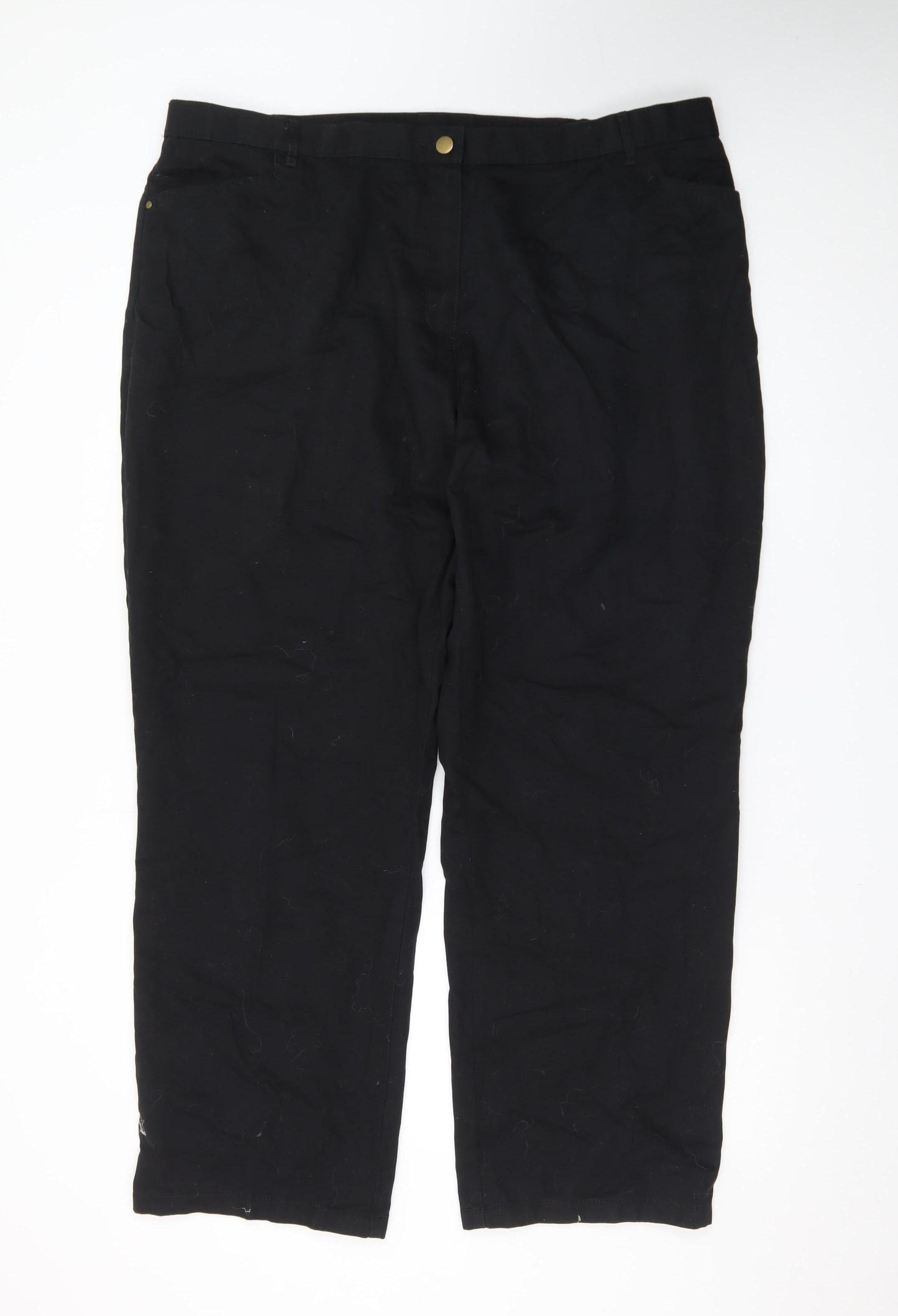Marks and Spencer Women’s Black Straight Leg Jeans UK 22