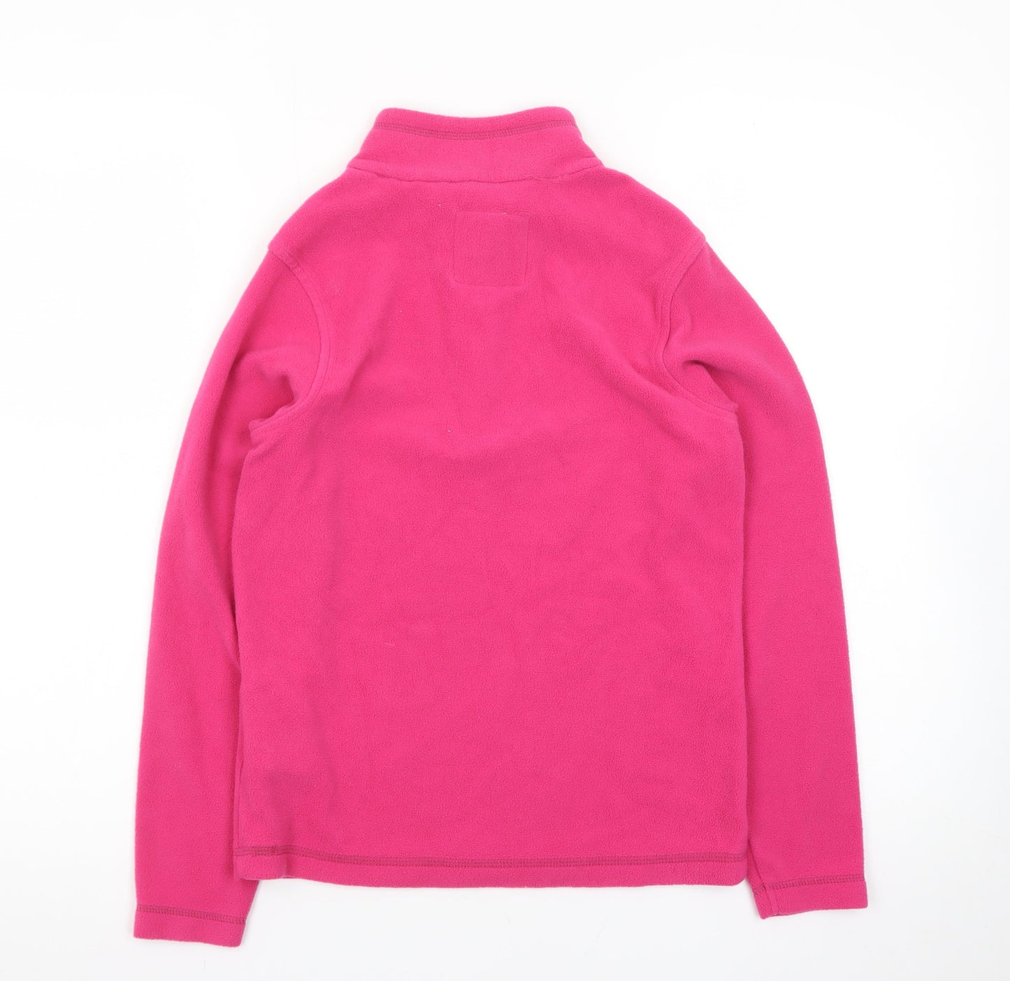 Regatta Girls Pink Fleece Half Zip Pullover Sweatshirt 11-12 Years