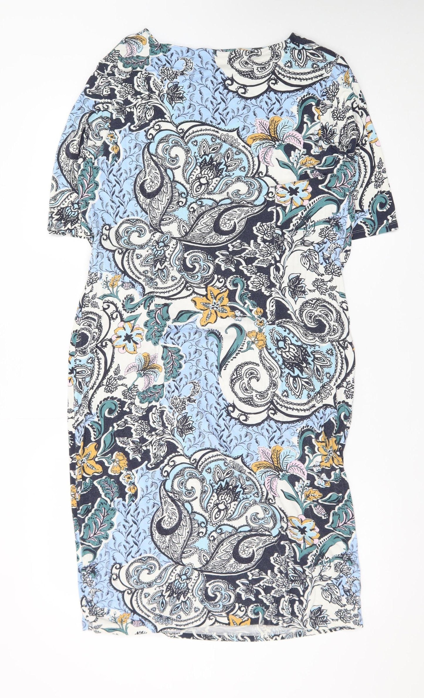 Marks and Spencer Women’s Multicoloured Paisley Bodycon Dress Size 16