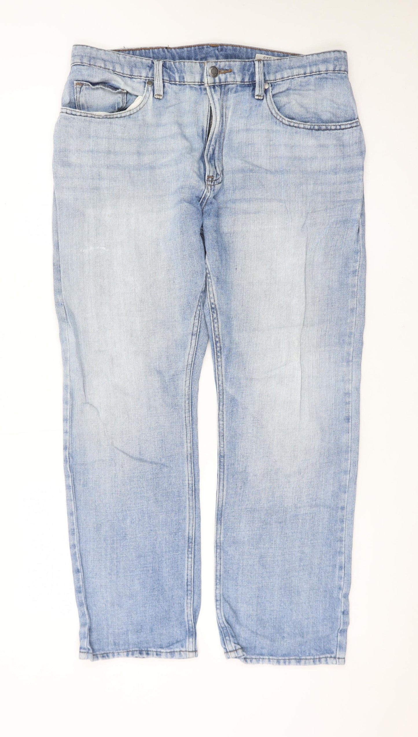 Marks and Spencer Women’s Blue Straight Leg Jeans Size 12 Regular Fit