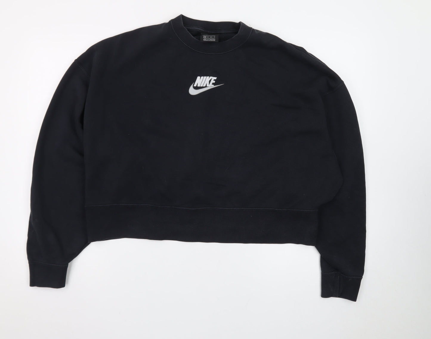 Nike Women's Black Crew Neck Pullover Sweatshirt XS