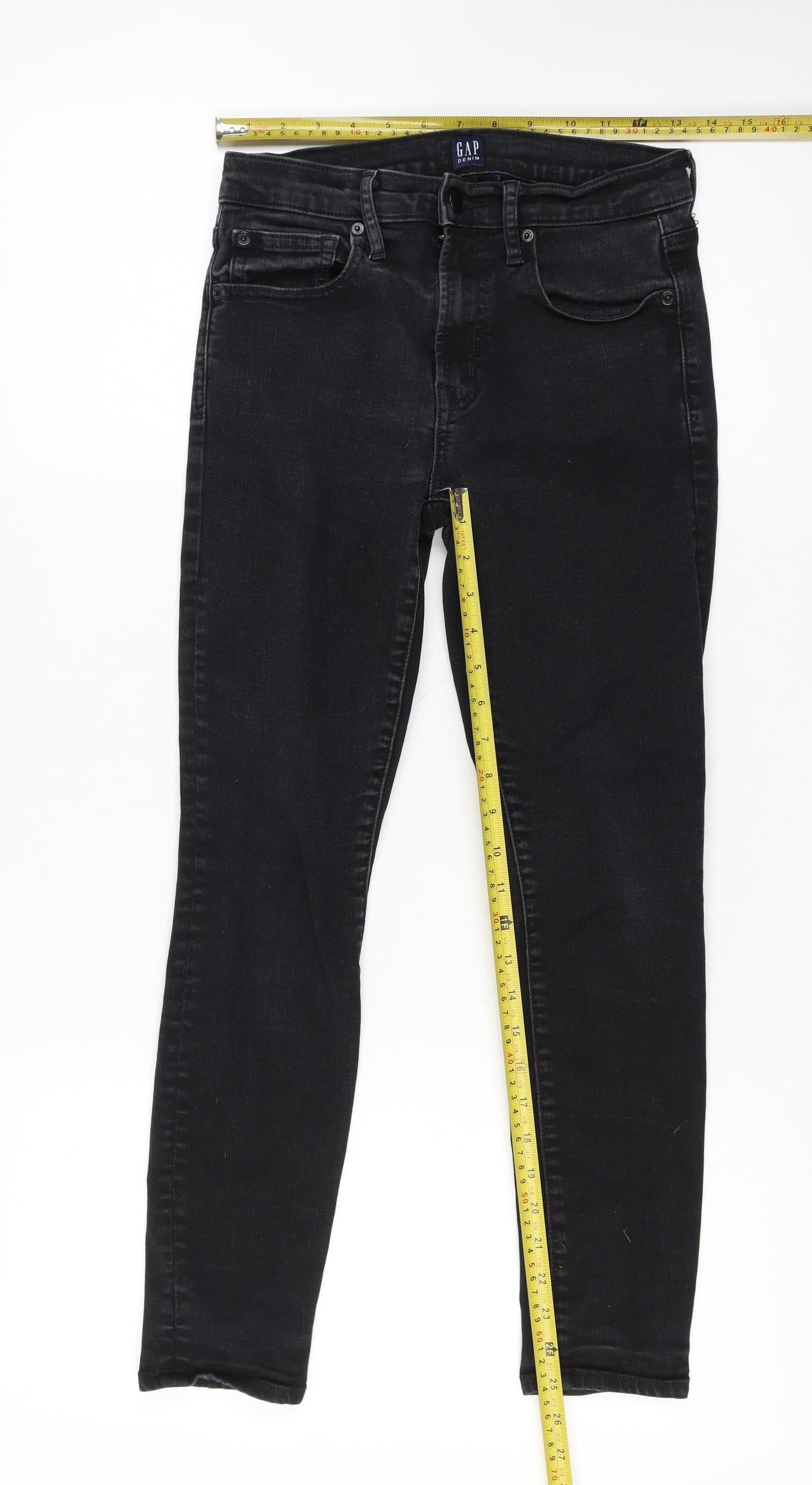 GAP Women's Black True Skinny Jeans Size 10 Petite Stretch Denim