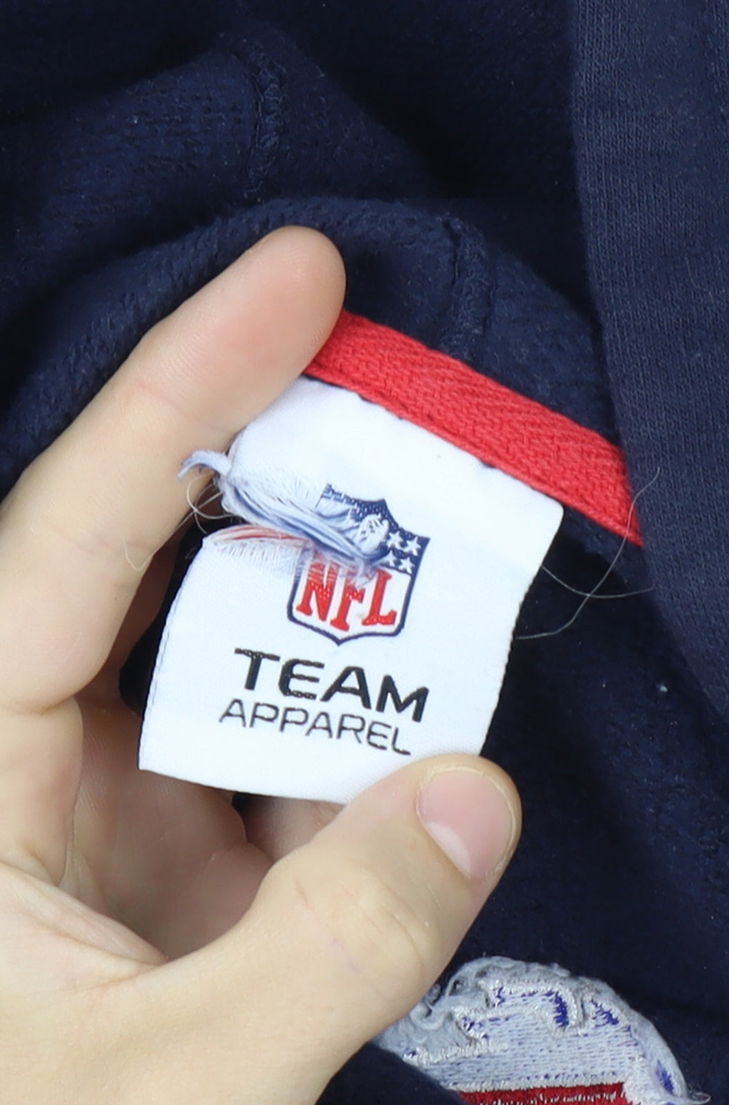 NFL Team Apparel Men's Blue Red BILLS Pullover Hoodie Size XL