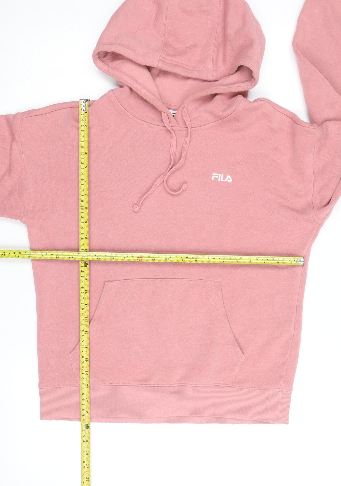 FILA Men's Pink Pullover Hoodie Size M Hooded Sweatshirt