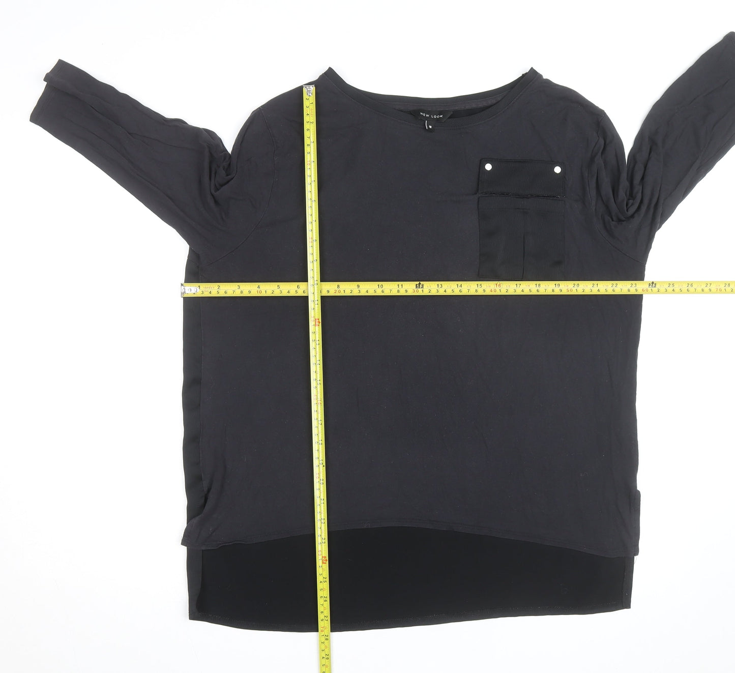 New Look Women’s Black Size 18 3/4 Sleeve Basic Blouse