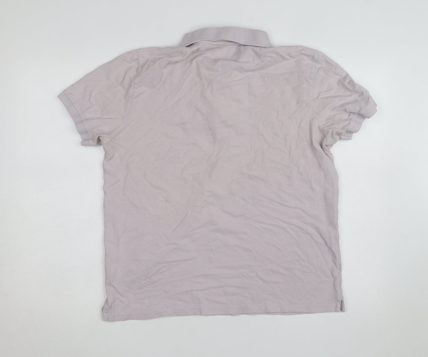 Lyle & Scott Men’s Grey Cotton Polo Shirt XL Classic Fit