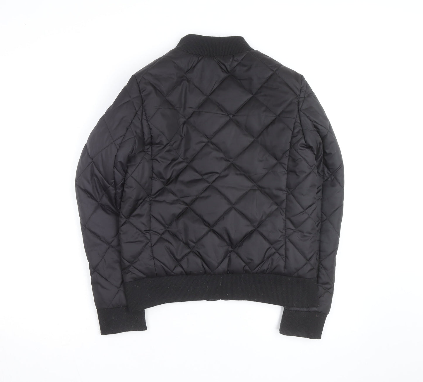 Lee Cooper Women's Black Quilted Bomber Jacket Size 8