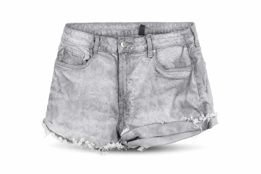 H&M Divided Women's Grey Denim Cut-Off Shorts Size 12