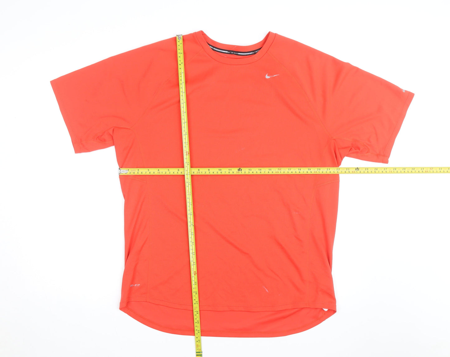 Nike Men's Red XL Dri-Fit Running T-Shirt Breathable Activewear Top