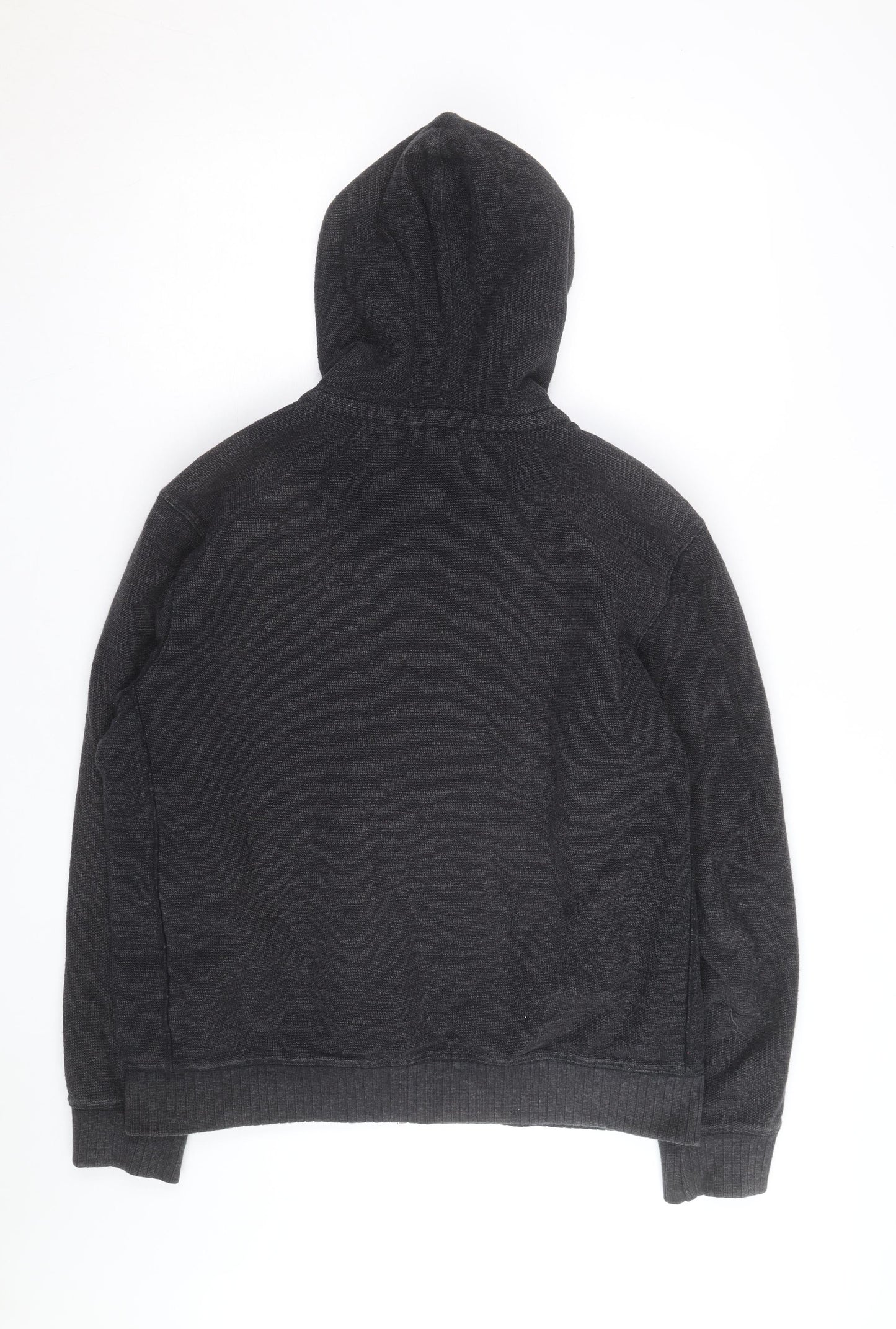 Marks and Spencer Men's Grey Full Zip Fleece Hoodie L