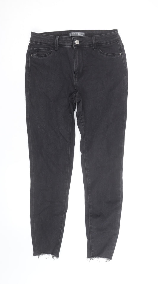 Denim Co. Women’s Black Skinny Jeans Size 12 Mid Rise Stretch