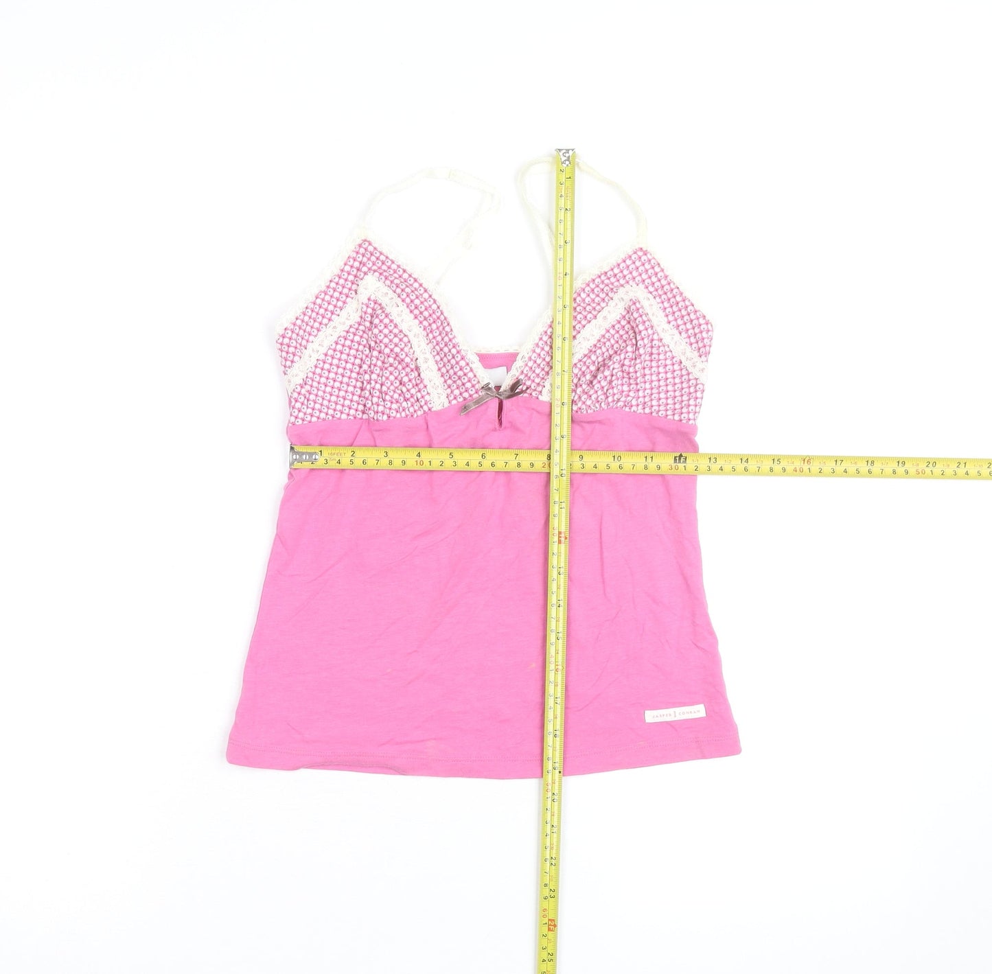 Jasper Conran Women Pink Camisole Tank Top Size 8 Lace Detail