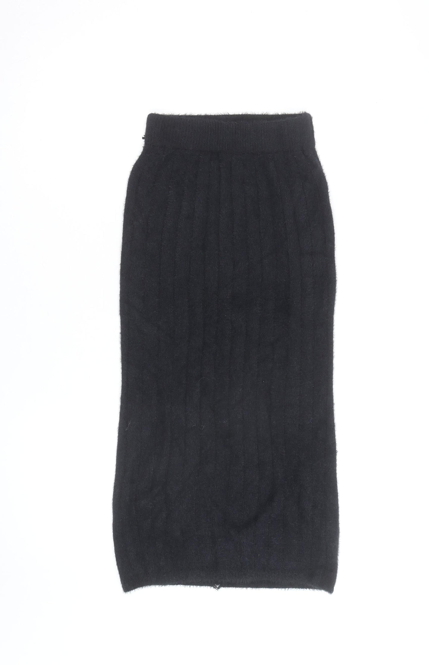 Pink Vanilla Women’s Black Knit Midi Pencil Skirt Size S-M