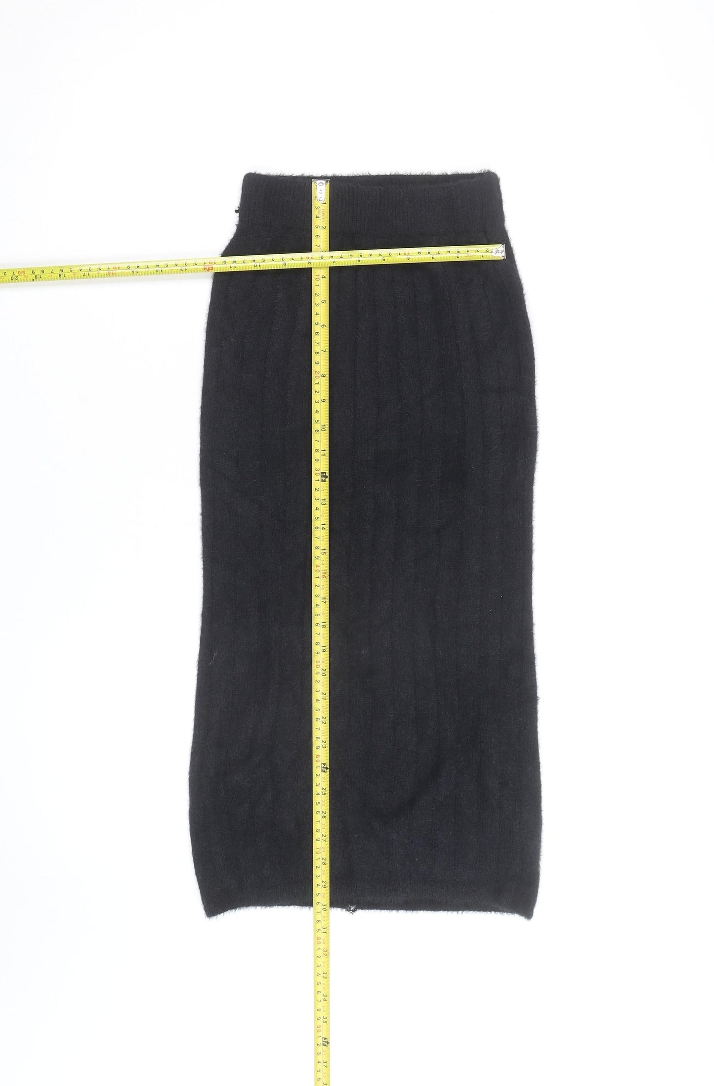 Pink Vanilla Women’s Black Knit Midi Pencil Skirt Size S-M