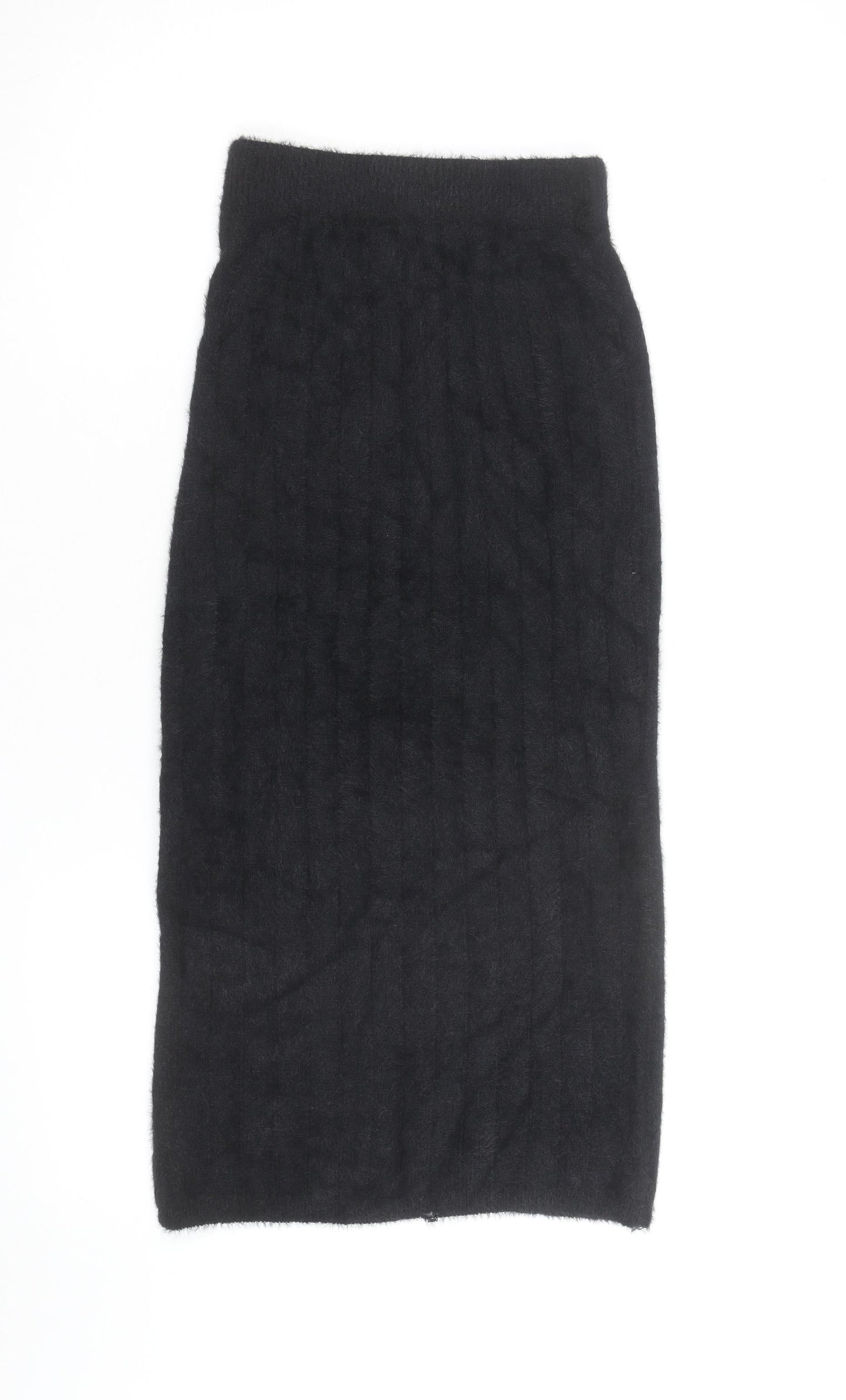 Pink Vanilla Women’s Black Knit Midi Pencil Skirt Size S-M