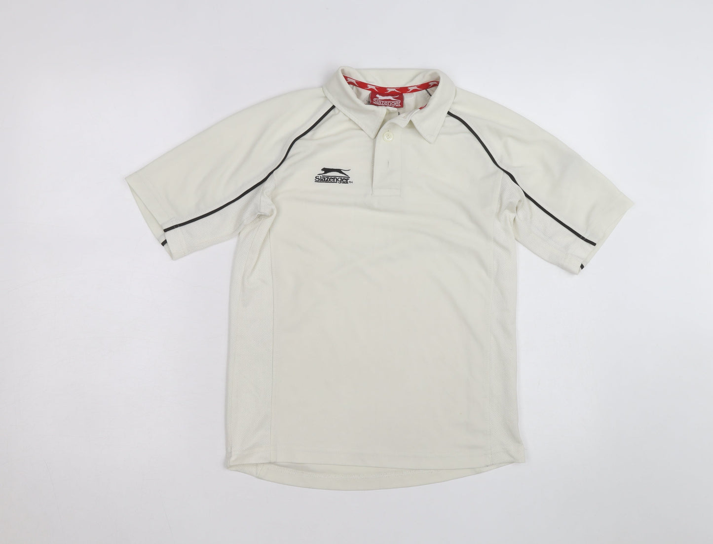 Slazenger Women's Ivory Polo Sports Top Size M Moisture Wicking