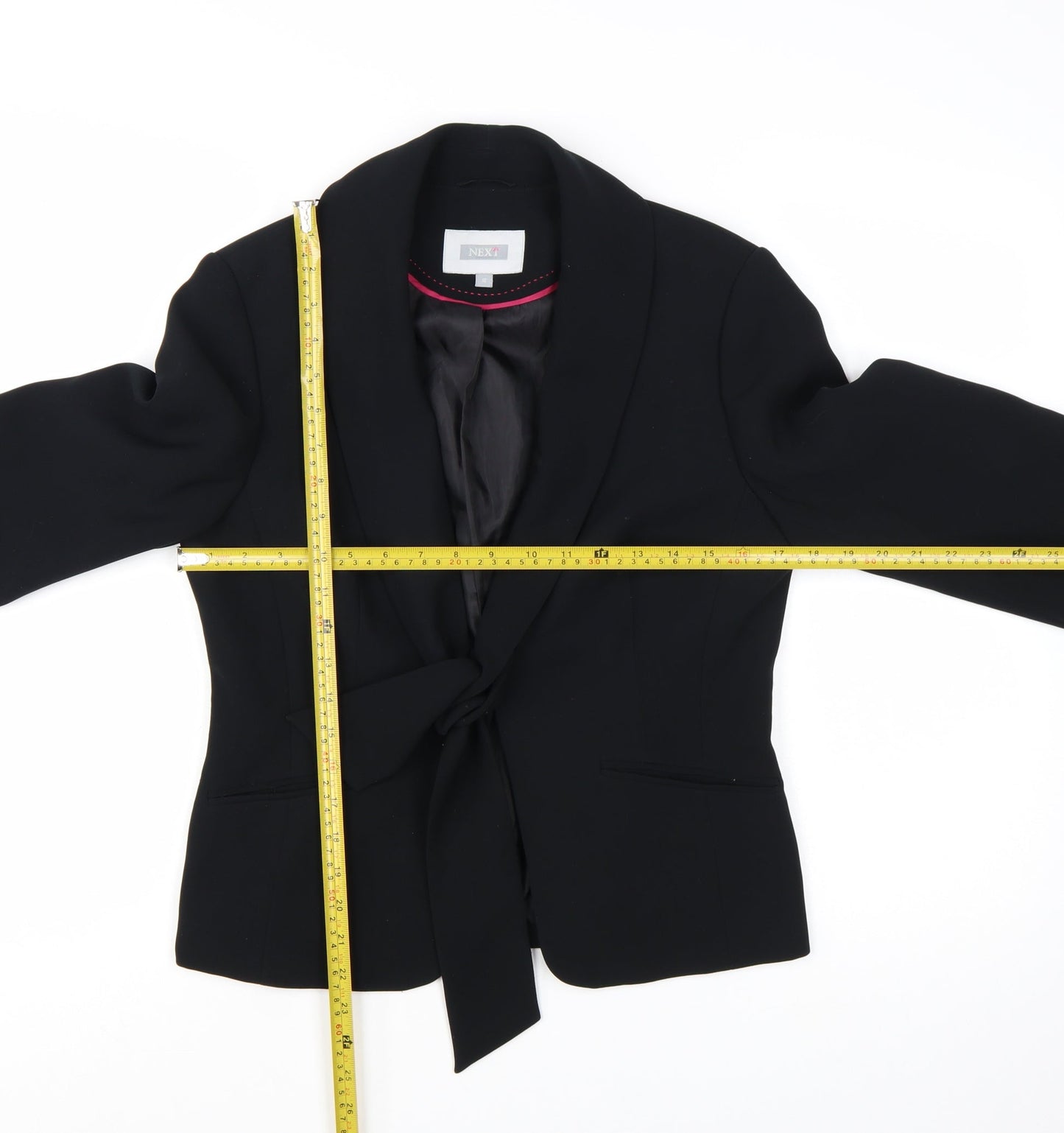 Next Women Black Size 12 Shawl Lapel Single-Breasted Blazer