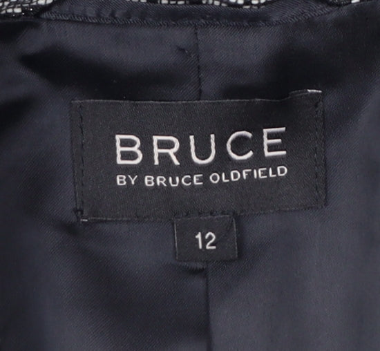 Bruce by Bruce Oldfield Women's Grey Size 12 Classic Two-Button Blazer