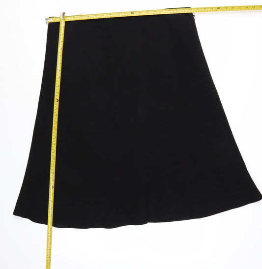 Marks and Spencer Womens Black A-Line Midi Skirt Size 20