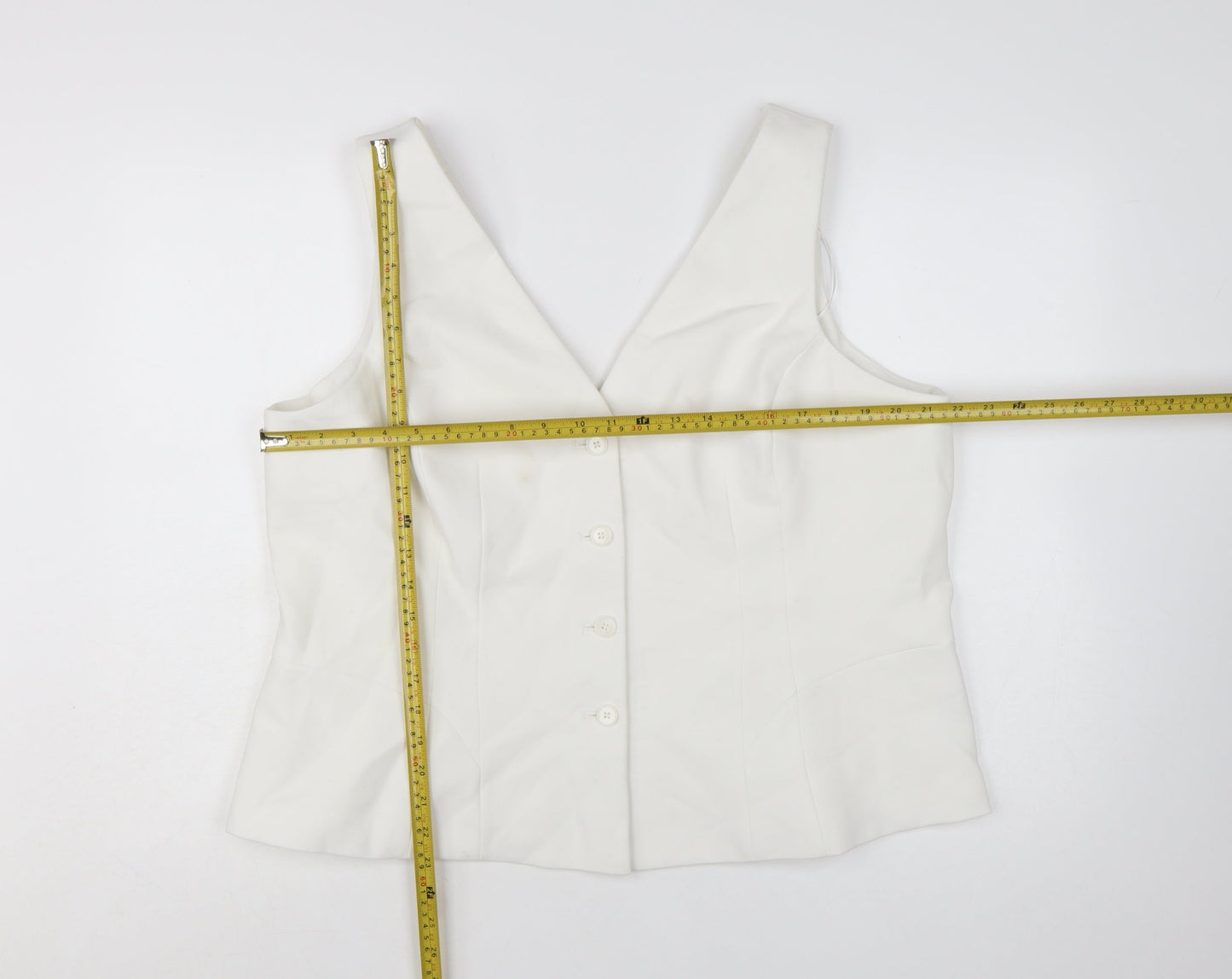 Marks and Spencer Women Ivory Size 22 Tailored Suit Waistcoat