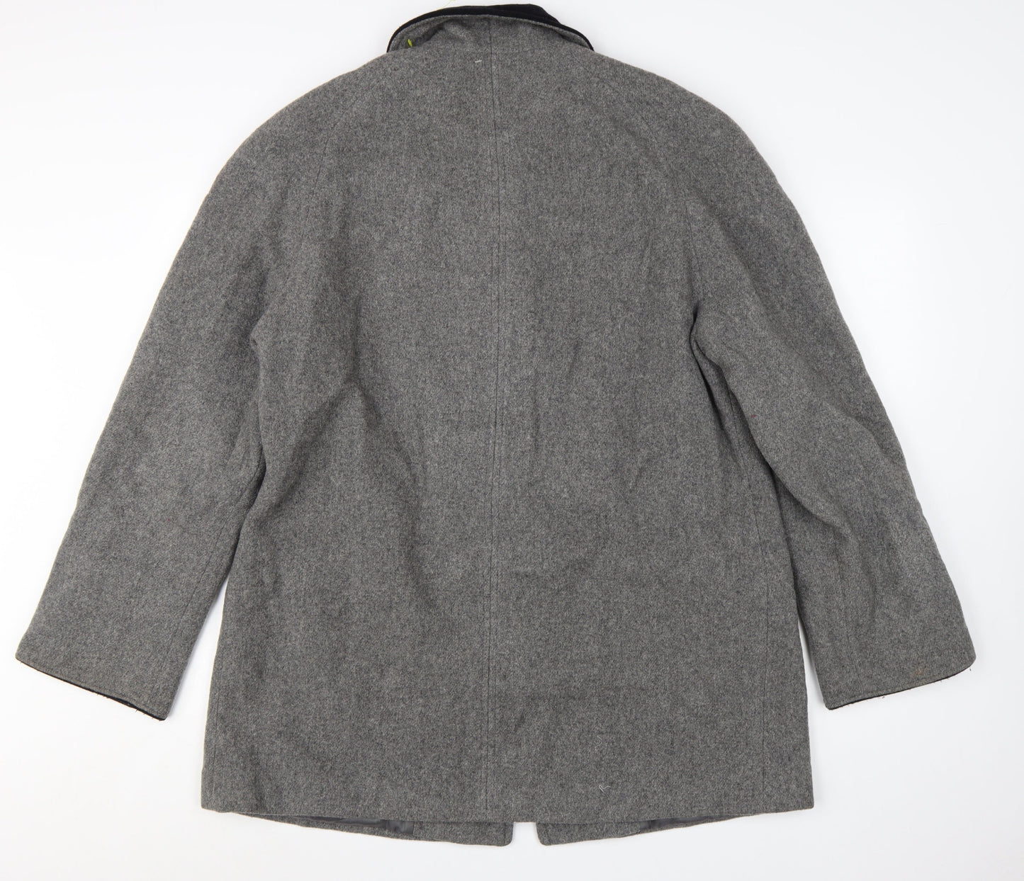Bromley Collection Women’s Grey Wool Overcoat Size 12 Classic Style