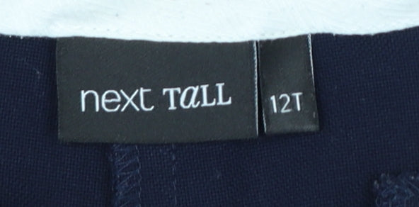 Next Women's Blue Tall Size 12 Straight Leg Trousers