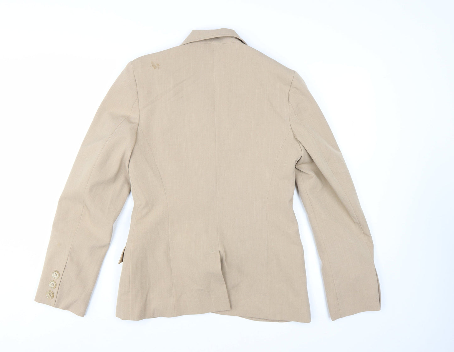 Bay Women Beige Classic Fit Single-Breasted Blazer Size 12