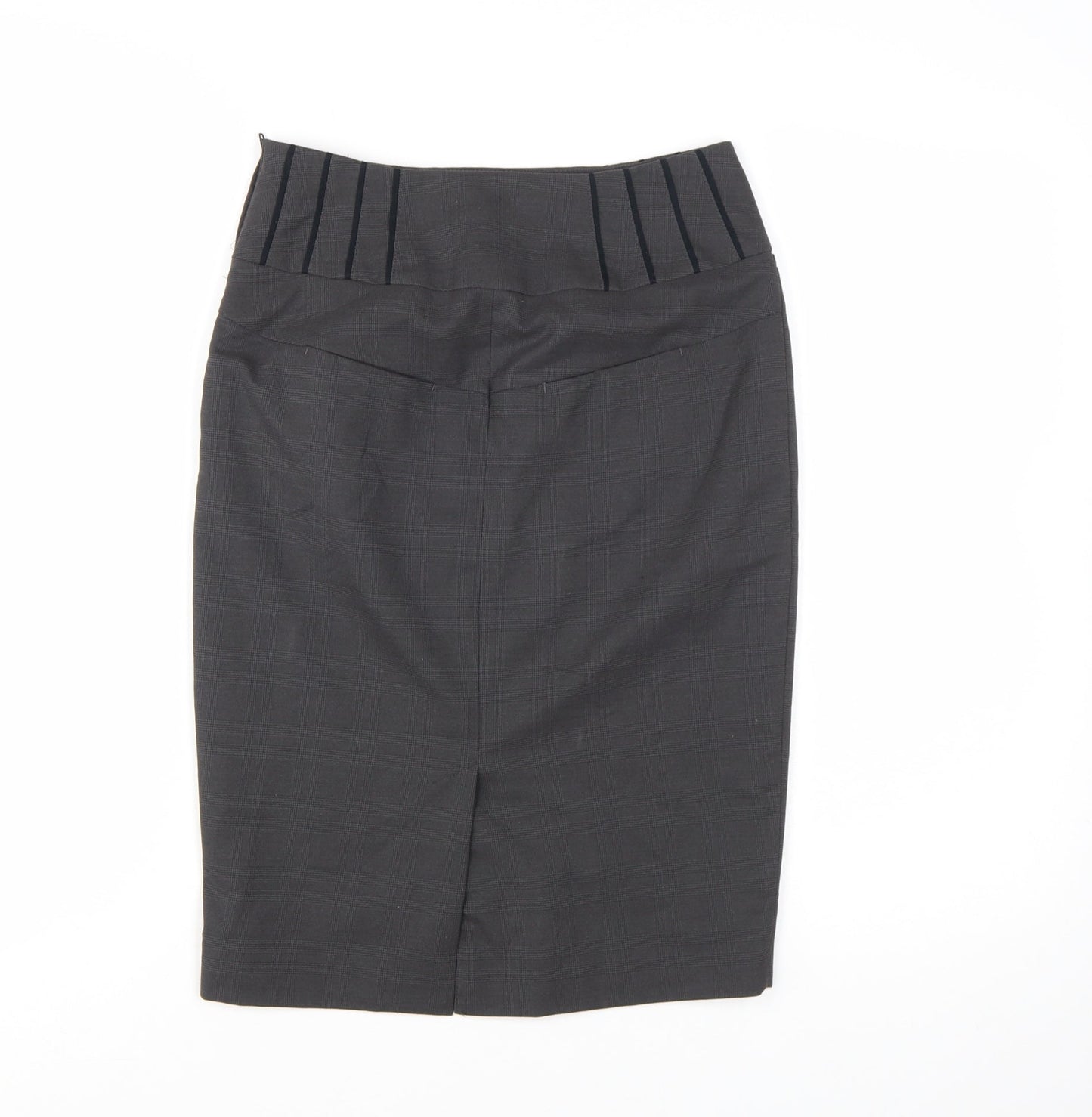 Next Womens Black Pencil Skirt Size 6 Stretch Lined Workwear