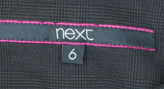 Next Womens Black Pencil Skirt Size 6 Stretch Lined Workwear