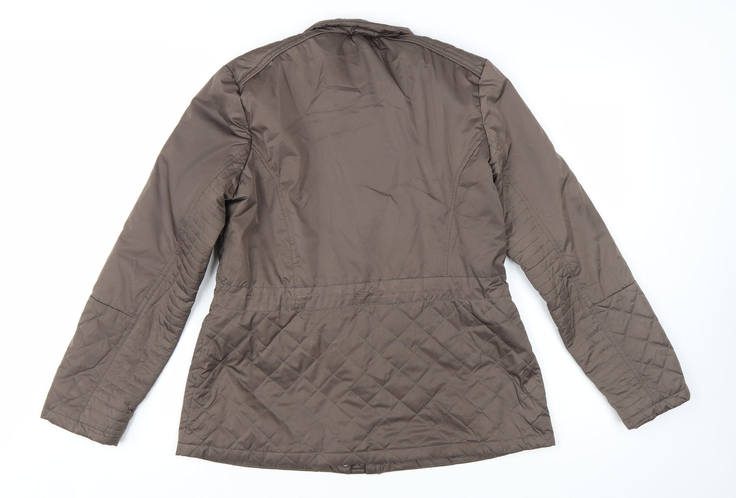 Marks and Spencer Women’s Brown Quilted Mid-Length Jacket UK 12