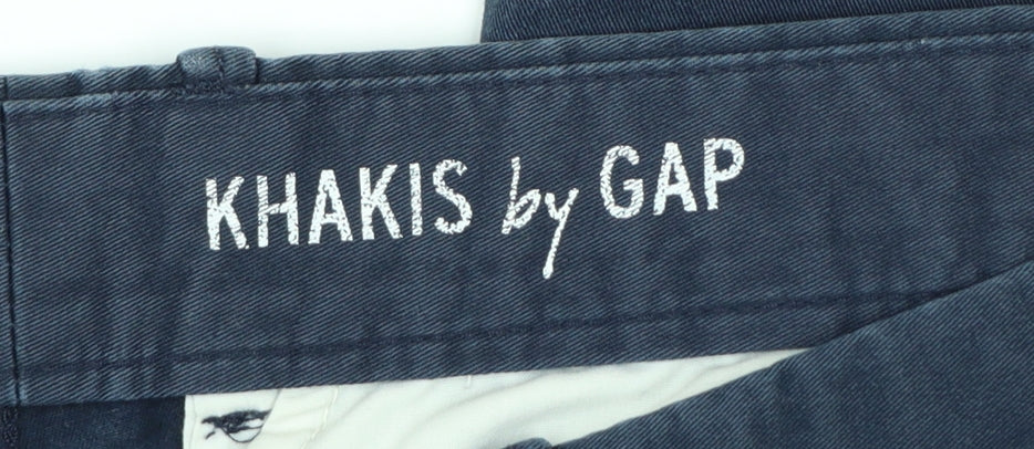 GAP Womens Blue Chino Straight Leg Cotton Stretch Trousers Size 6R