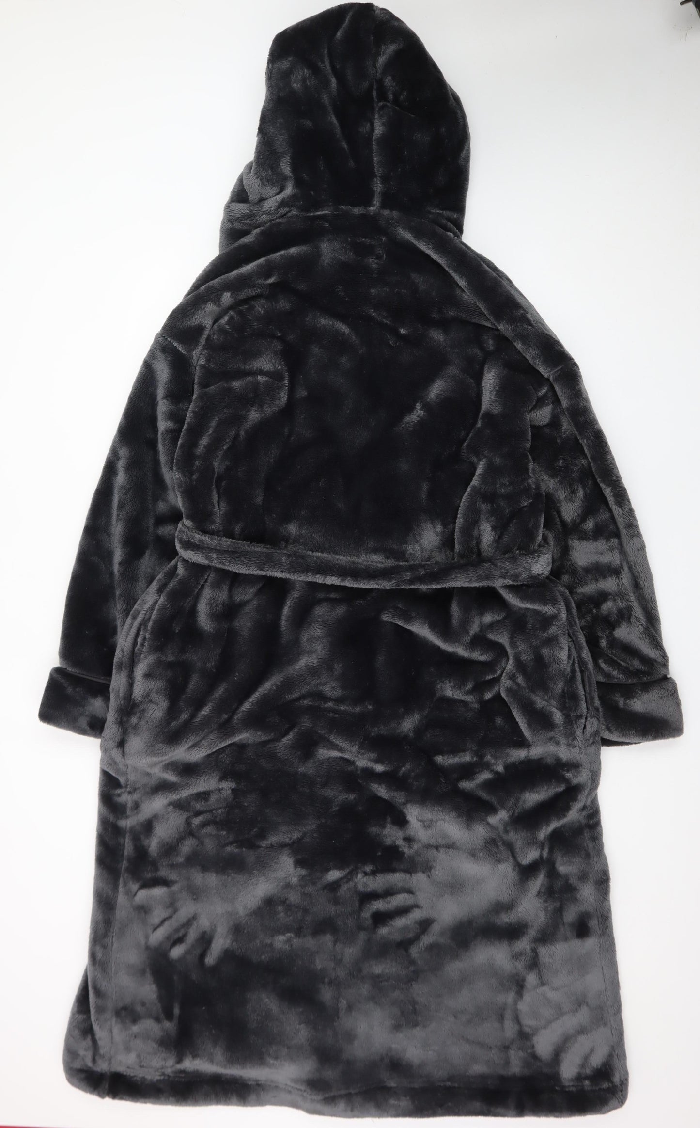 Marks and Spencer Rosie Women’s Grey Hooded Plush Robe XL Winter Warm