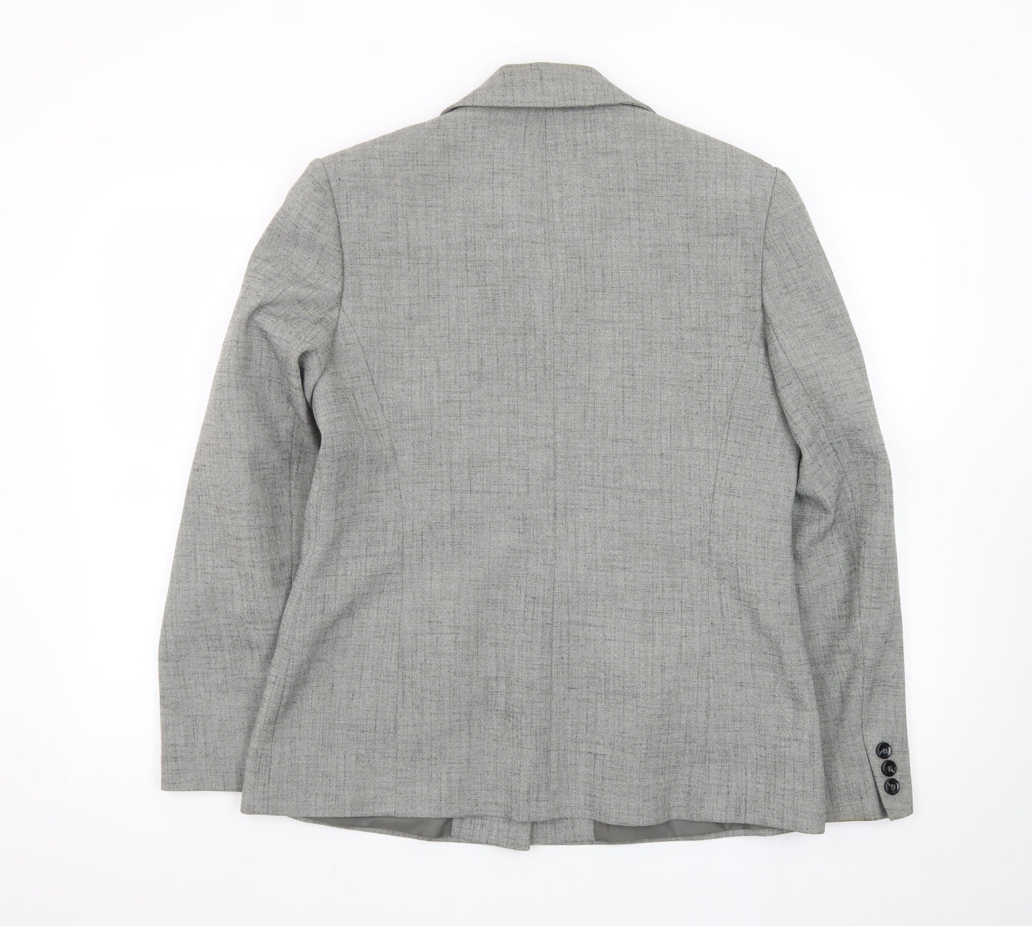 Autonomy Classic Women's Grey Size 14 Single-Breasted Suit Jacket