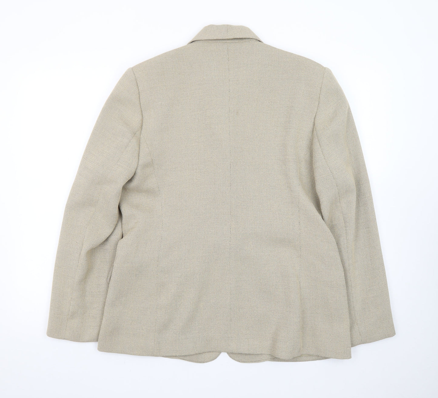 Klass Collection Women's Beige Size 14 Single-Breasted Blazer