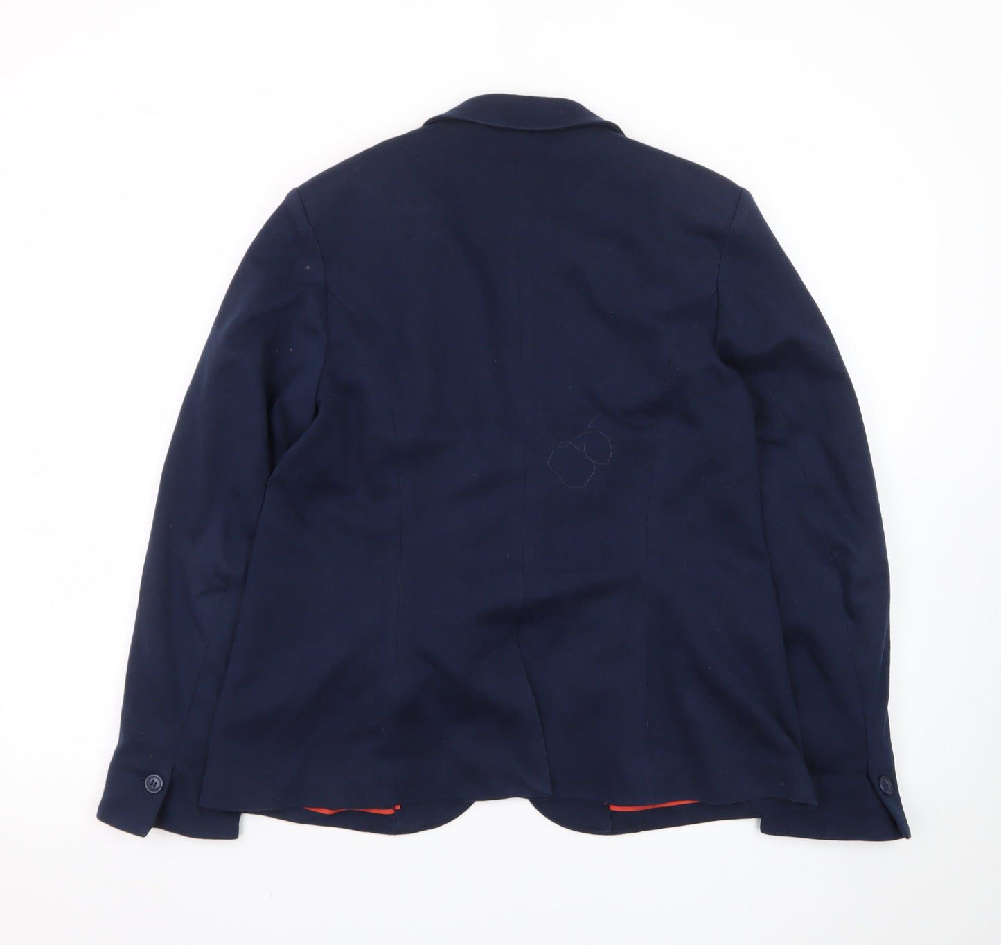 John Lewis Women Navy Blue Size 14 Classic Single-Breasted Blazer