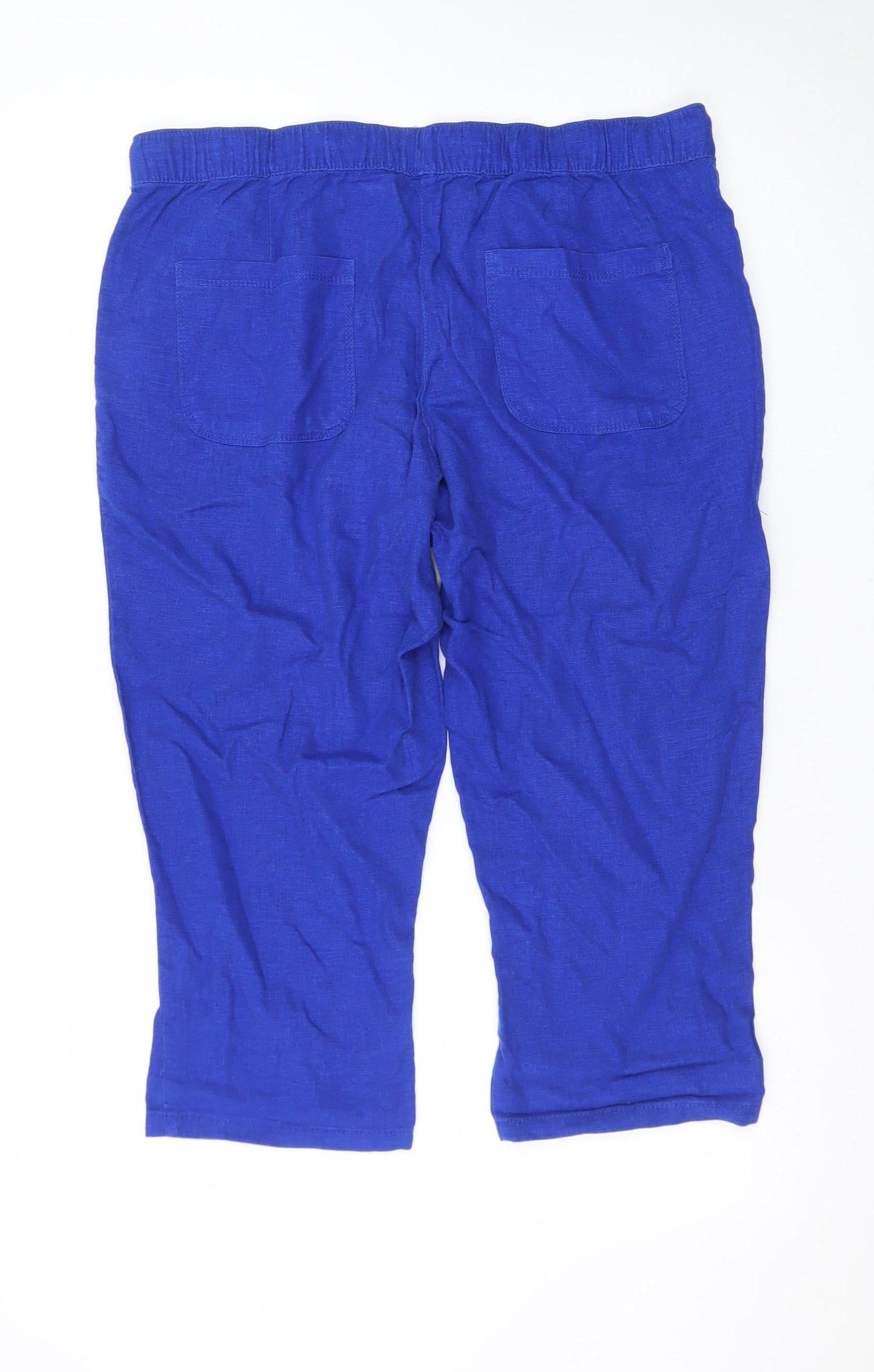 The Collection Debenhams Women’s Blue Linen Chino Shorts Size 14R