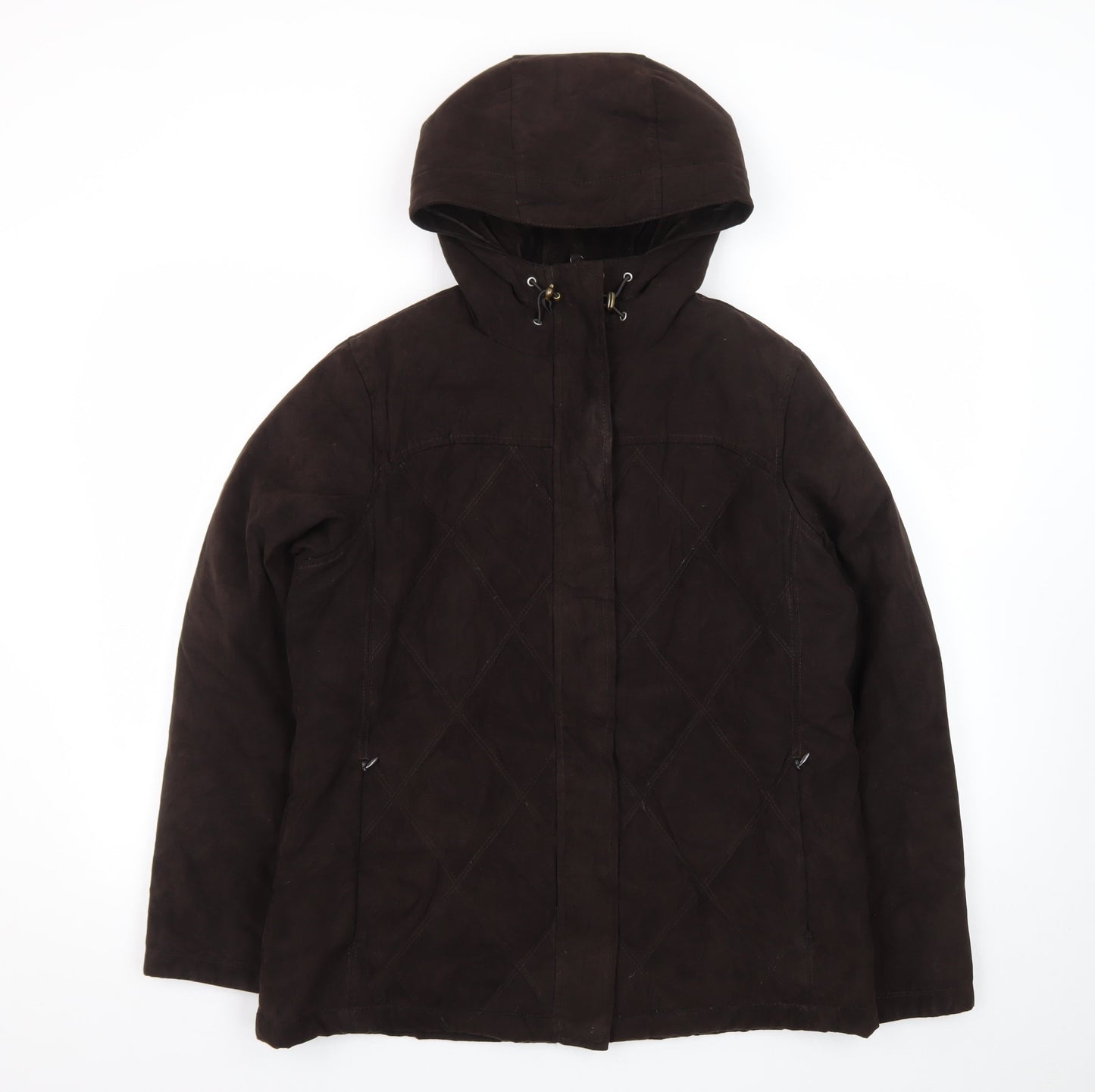 L.L.Bean Women's Brown Hooded Down Puffer Coat Size S Regular