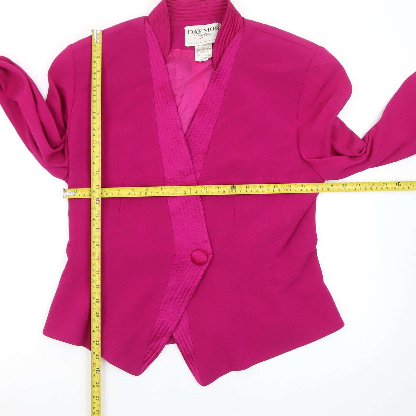Daymor Couture Women's Pink Wrap Blouse Size 12 Formal Wear