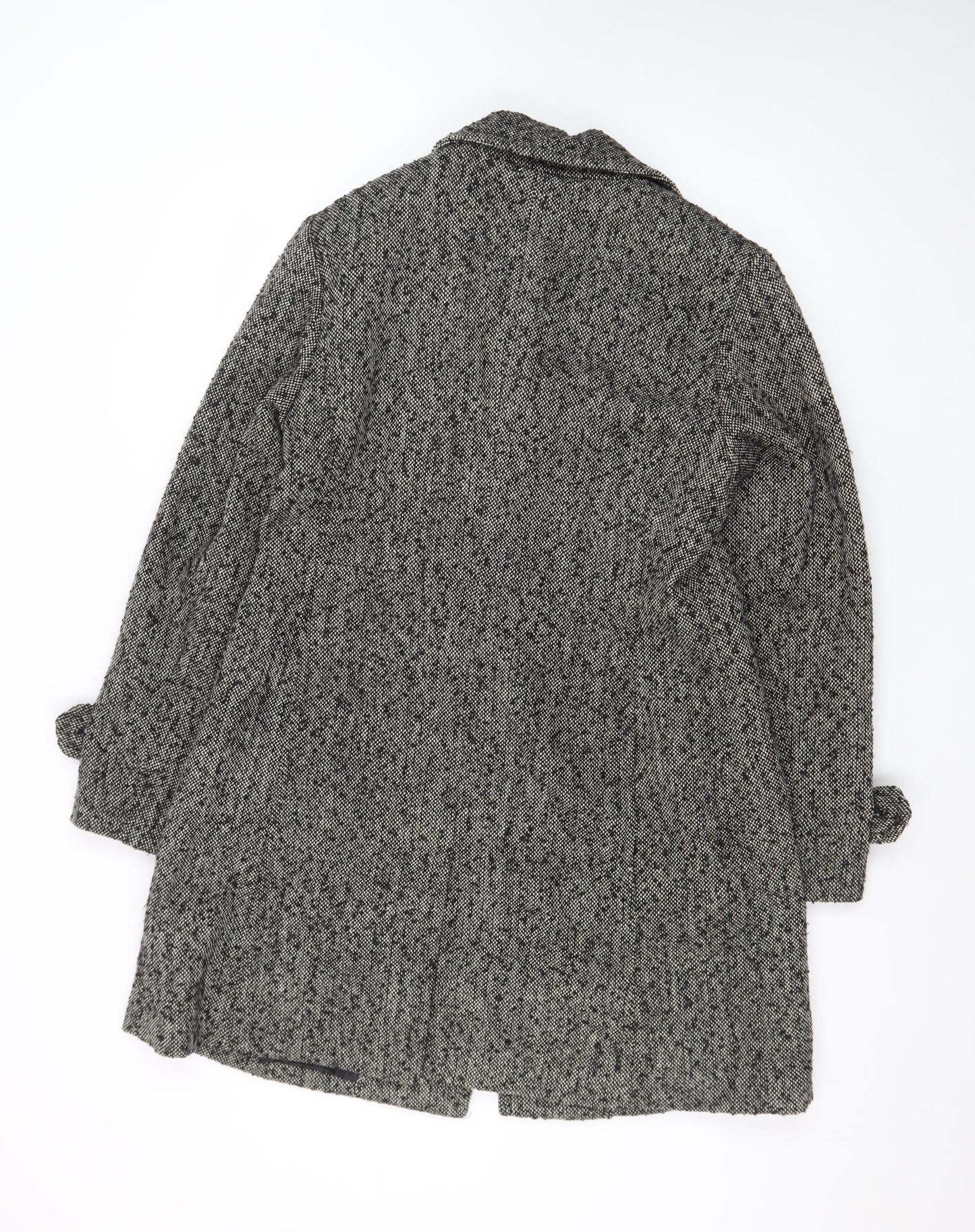 Style & Co Women’s Grey Wool Blend Petite Overcoat Size 12