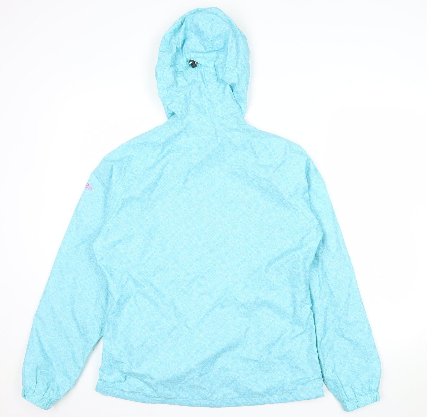 Dare 2b Womens Blue Hooded Lightweight Waterproof Jacket Size 12