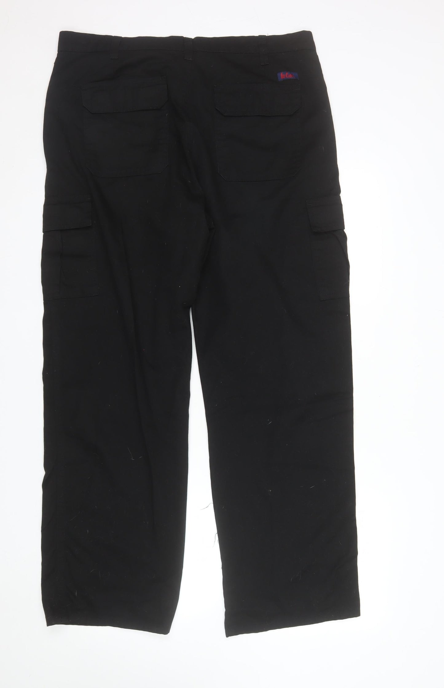 Lee Cooper Workwear Men's Black Cargo Trousers W38 L31