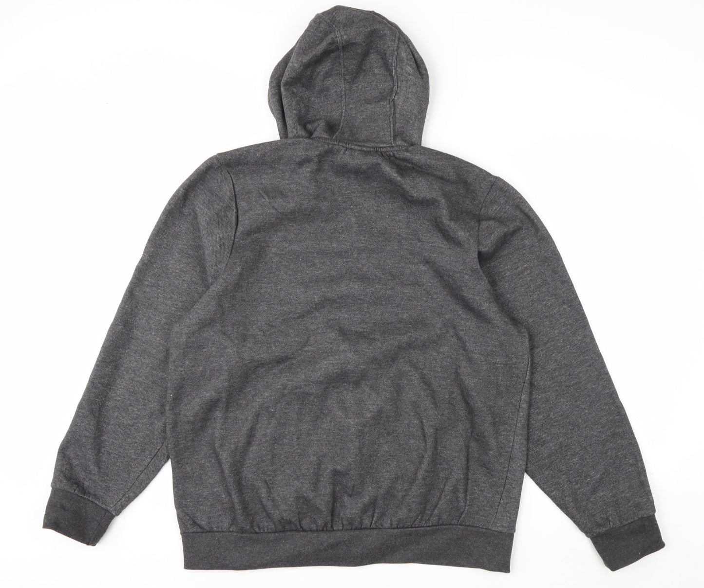 Slazenger Men's Grey Full Zip Hoodie L Fleece Casual Sportswear
