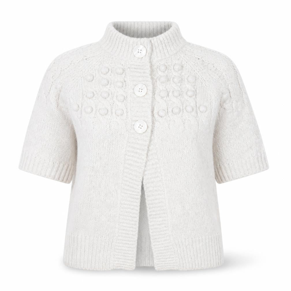 Evans Women’s Ivory Chunky Knit Button Cardigan Size 14