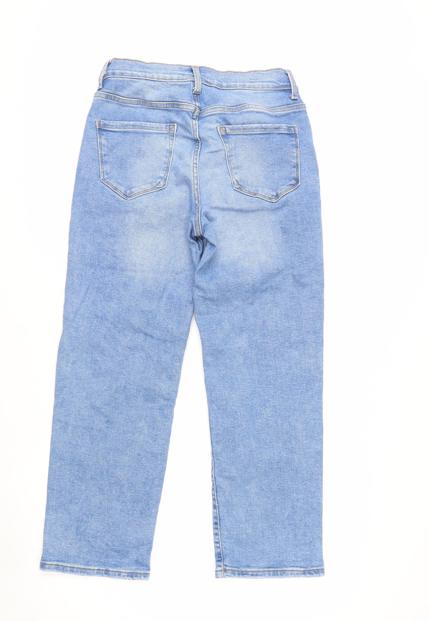 Kensie Womens Blue Straight Leg Stretch Denim Jeans Size 10