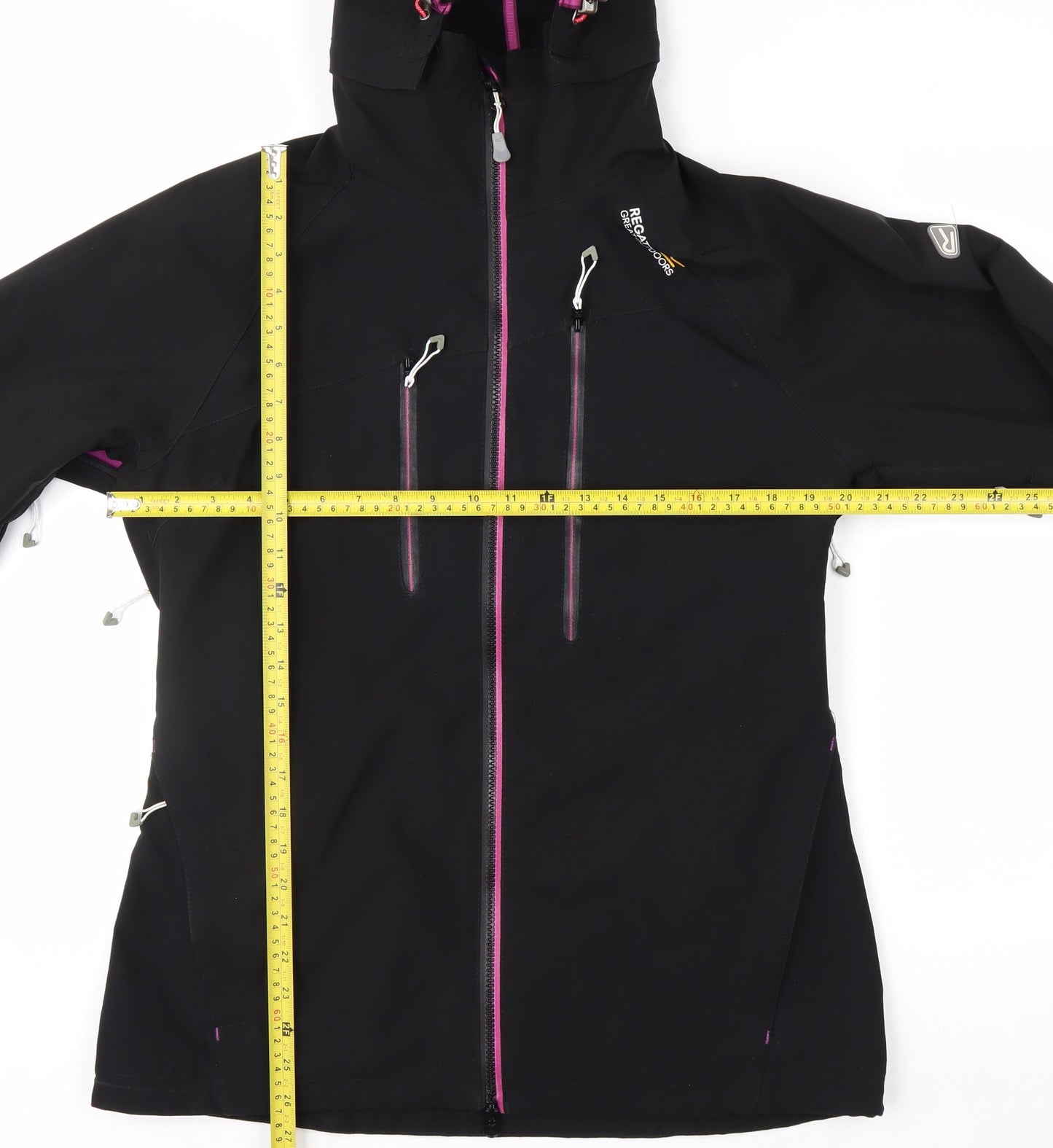 Regatta Women's Black Softshell Hooded Jacket Size M