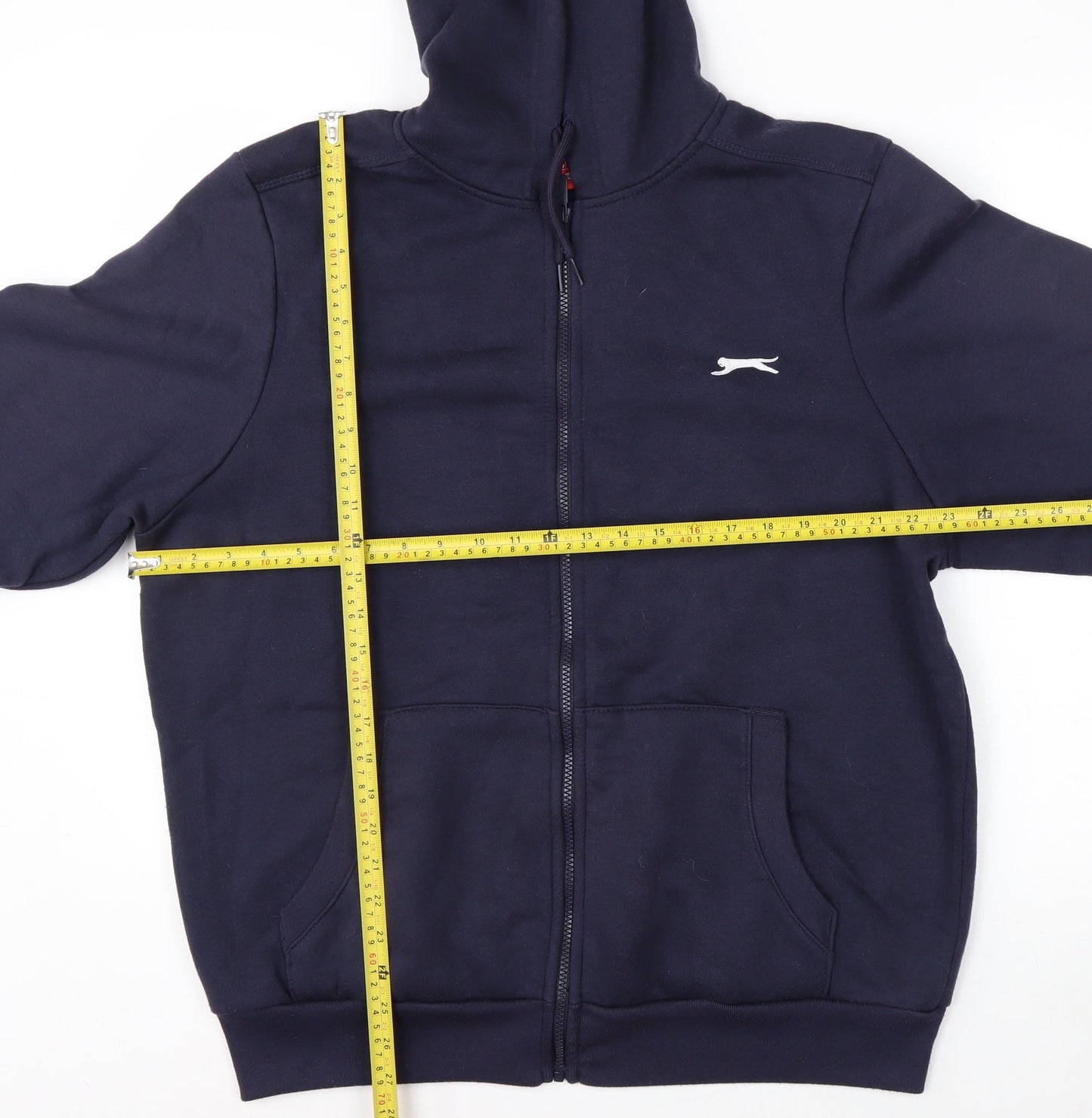 Slazenger Men's Blue Full Zip Hoodie L Fleece Sweatshirt