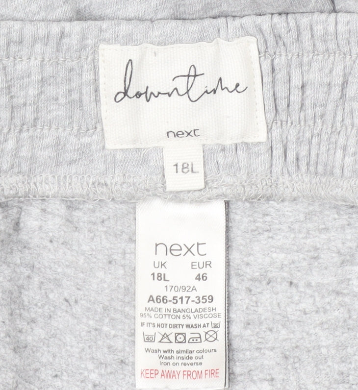 Next Women’s Grey Jogger Trousers Size 18L Tall Cotton Blend